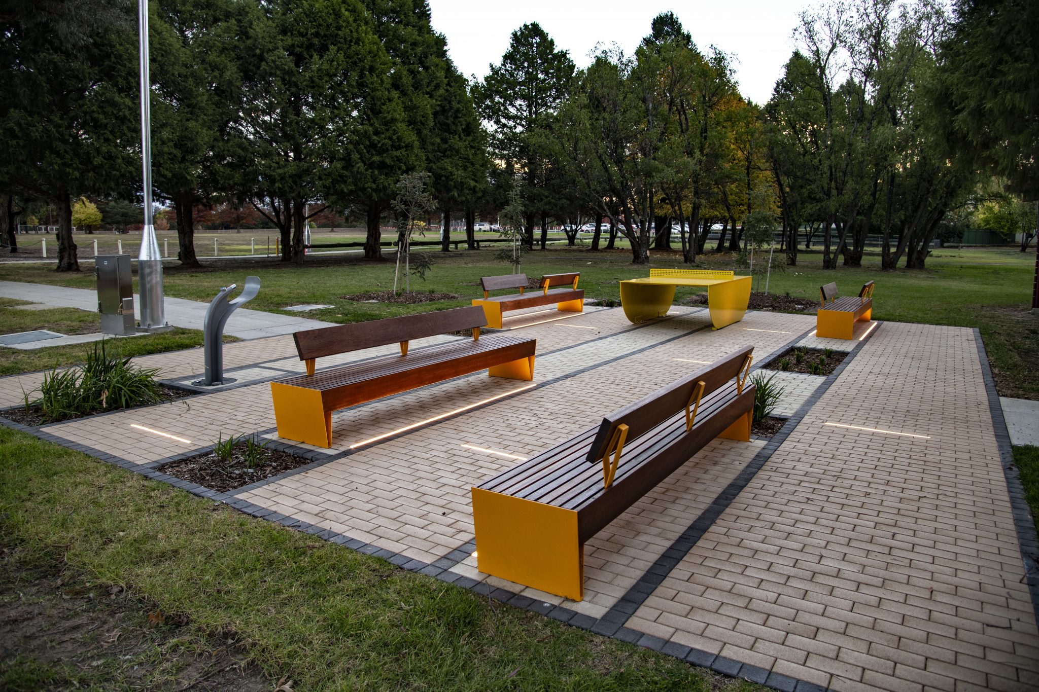 Small_Format_Paved_Public_Space_with_street_furniture_and_built_it_light_strips_at_Armidale_University